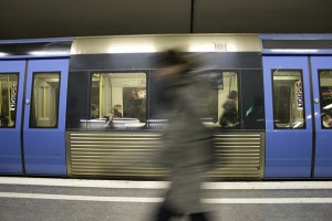 rushing for the train